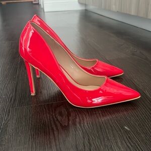 Lulus Mixx Shuz red pointed toe heel size 11